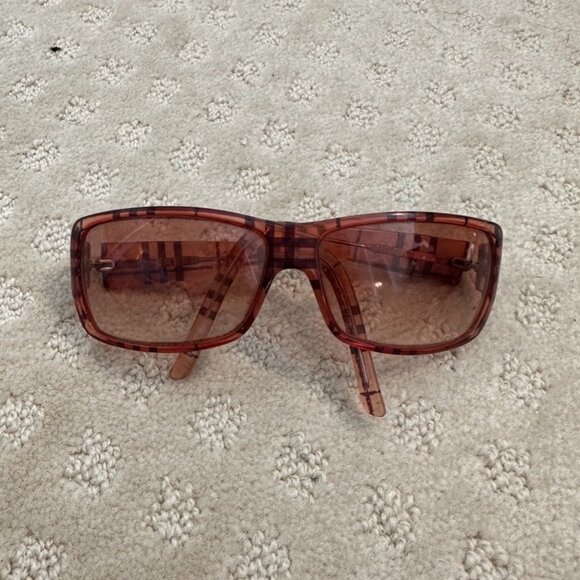 Burberry Accessories - Burberry Burgundy Red Sunglasses